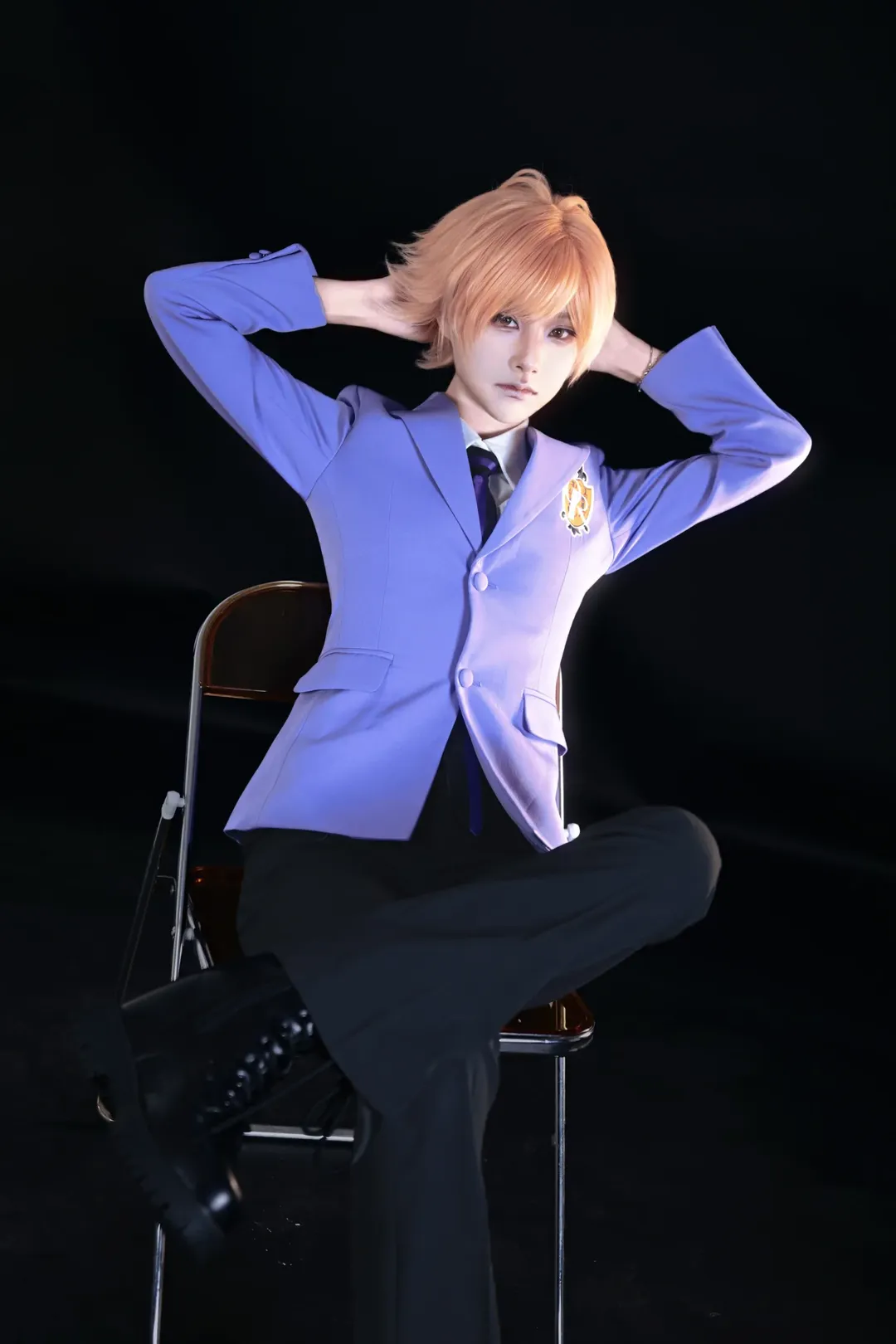 cosplay正片, 樱兰高校男公关部, 常陆院光cos, 常陆院馨cos, 男高中生制服 - 第6张