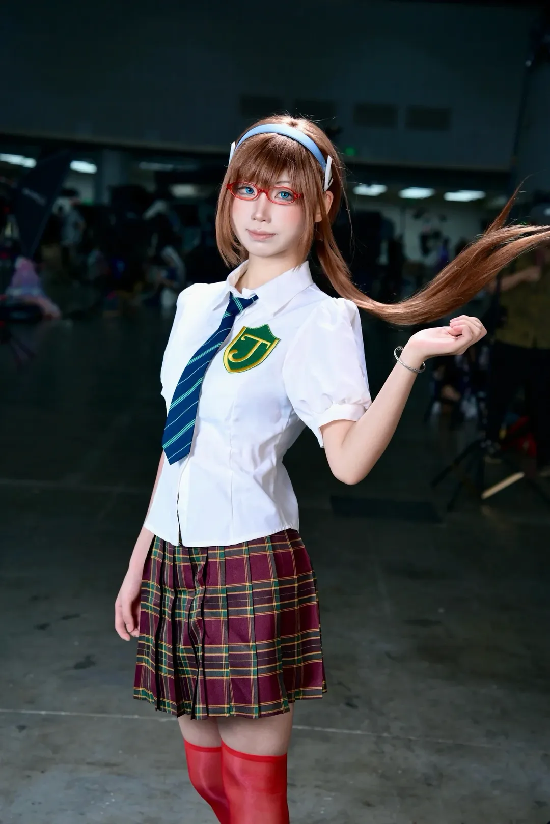 漫展返圖, 新世紀福音戰士, 真希波cos, 人像三要素, 紅絲襪 - 第3張