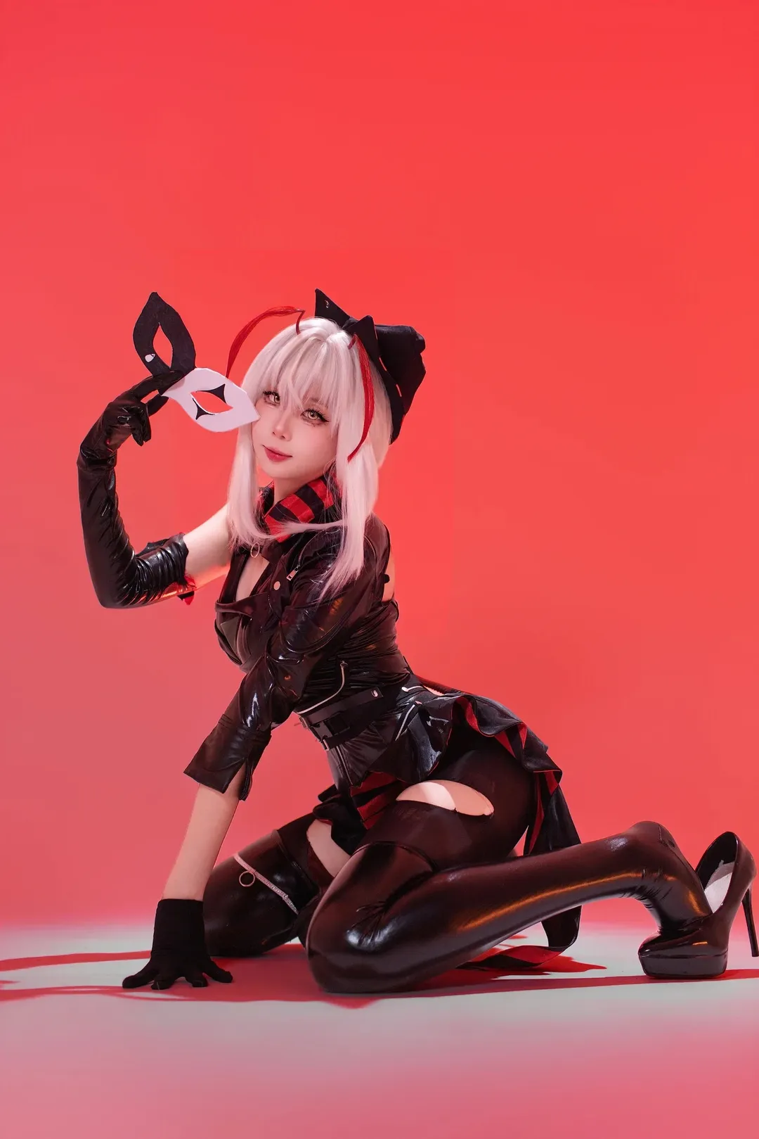 二次元, cosplay, 明日方舟, 愚夜密函cos, 漆皮 - 第2张