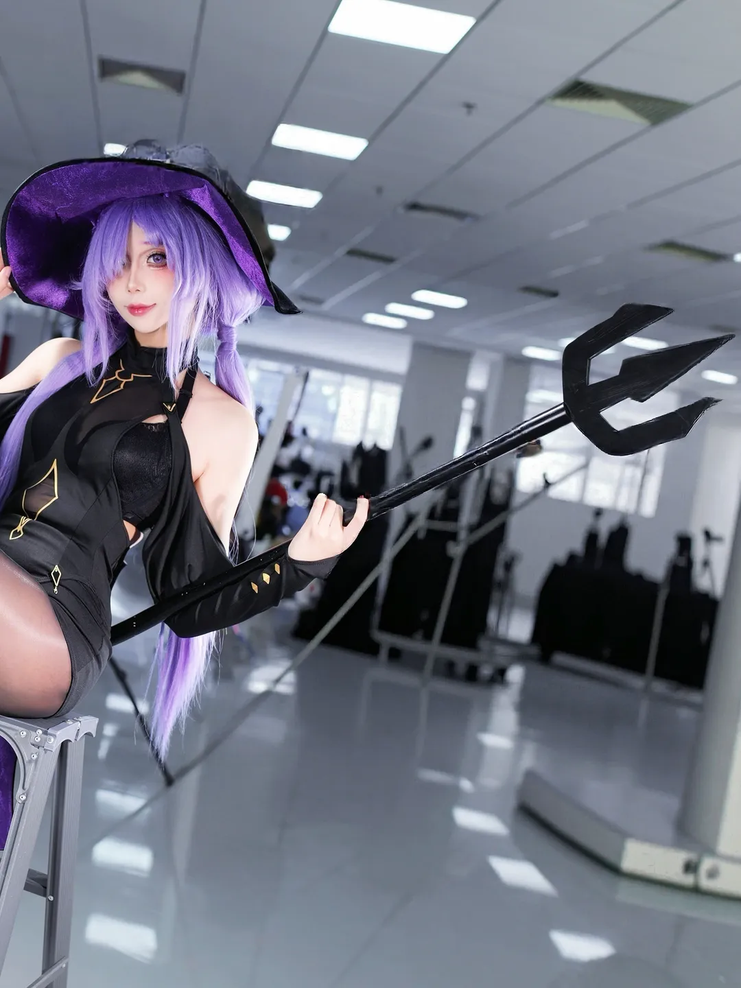 碧蓝航线, 漫展摄影, 黑丝穿搭, cosplay返图, 莫加多尔cos