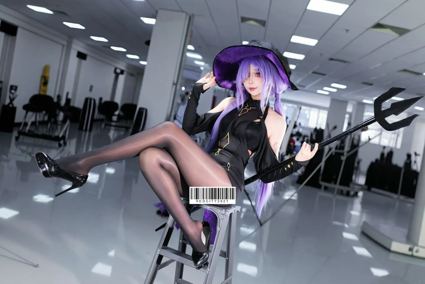 碧蓝航线, 漫展摄影, 黑丝穿搭, cosplay返图, 莫加多尔cos - 第3张