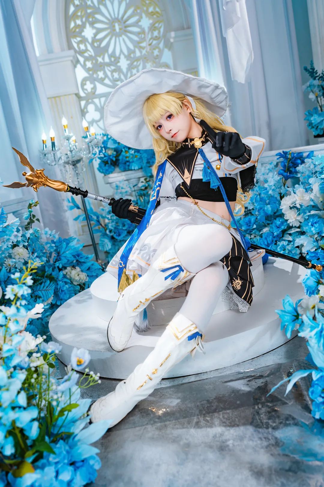 菲比cos, 鳴潮, cosplay, 攝影, 白絲