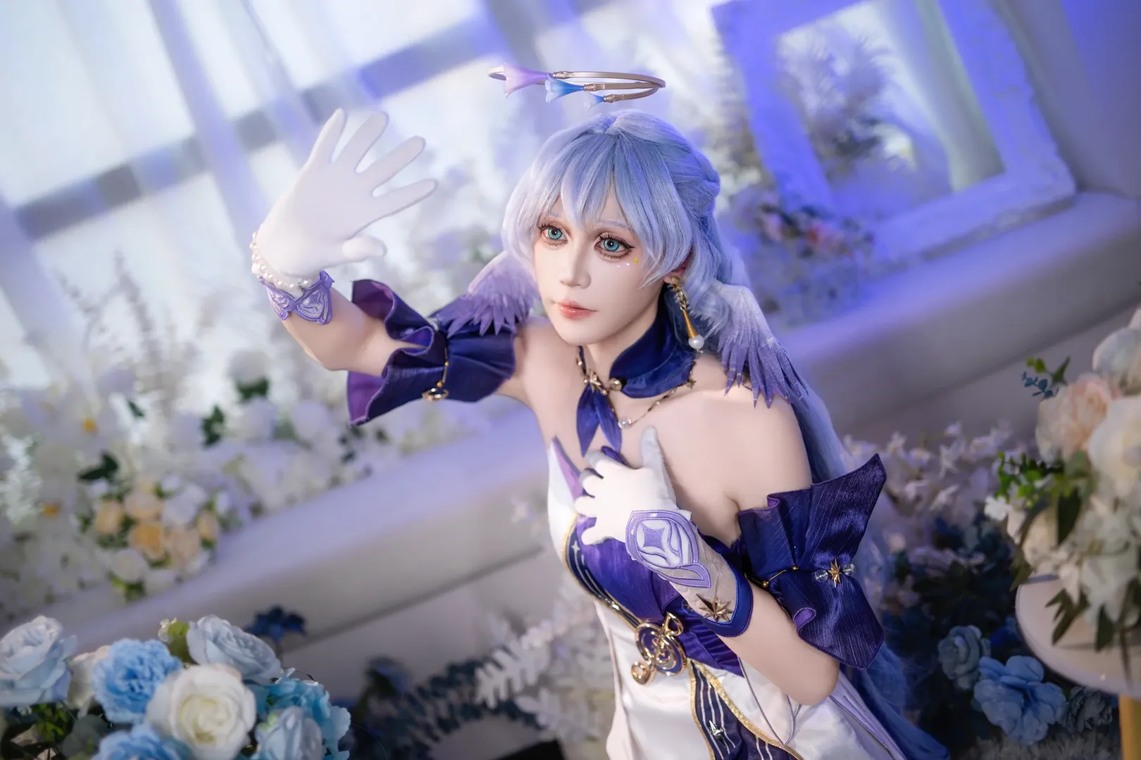 Honkai: Star Rail, Robin cosplay, Anime cosplay, Cosplay photography, Blue hair cosplay - Image 2