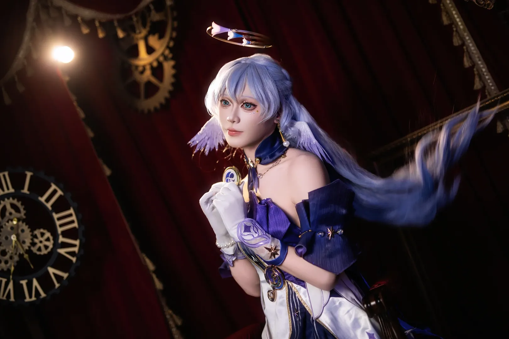 Honkai: Star Rail, Robin cosplay, Anime cosplay, Cosplay photography, Blue hair cosplay - Image 6