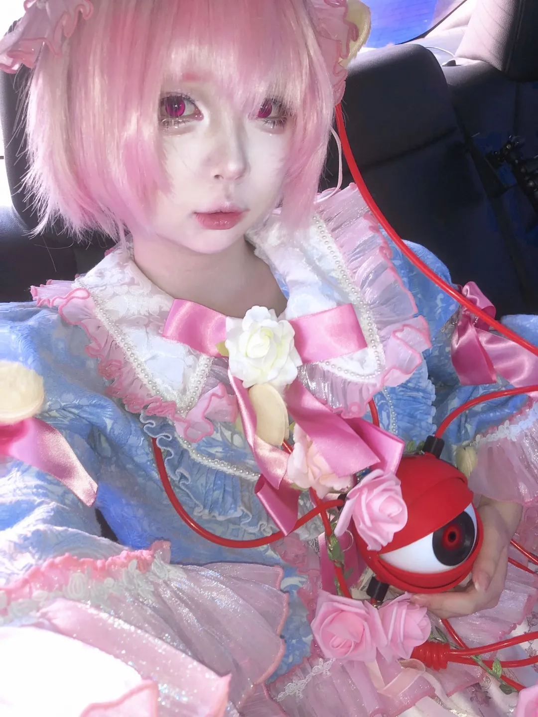 二次元摄影, 东方Project, 古明地觉cos, cosplay穿搭, 红色美瞳 - 第2张