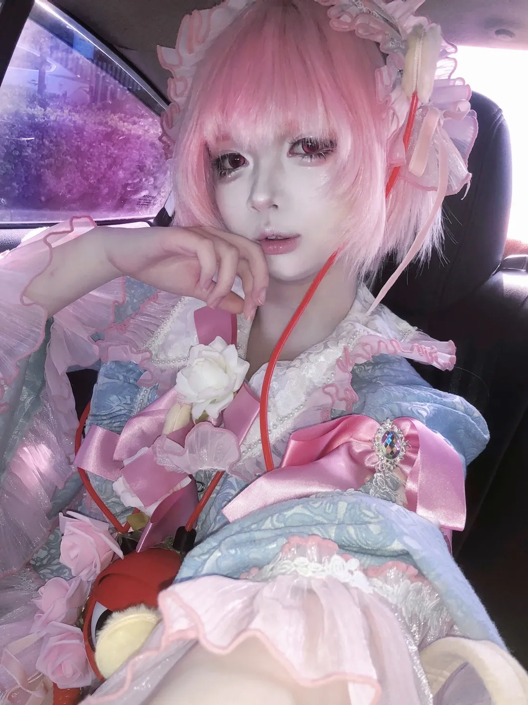 二次元攝影, 東方Project, 古明地覺cos, cosplay穿搭, 紅色美瞳