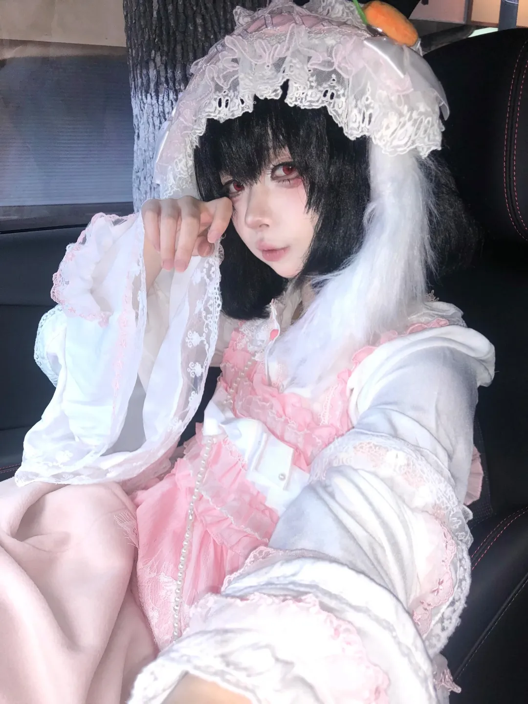 cosplay, 东方project, 萌妹, 自拍, 因幡帝cos - 第2张