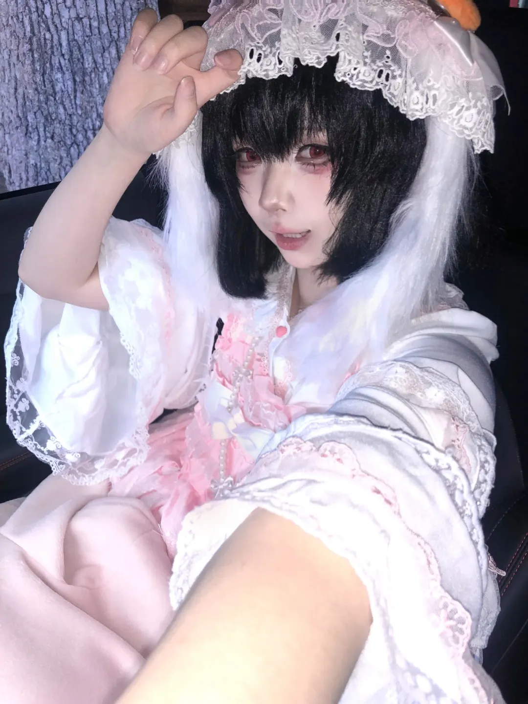 cosplay, 东方project, 萌妹, 自拍, 因幡帝cos - 第3张