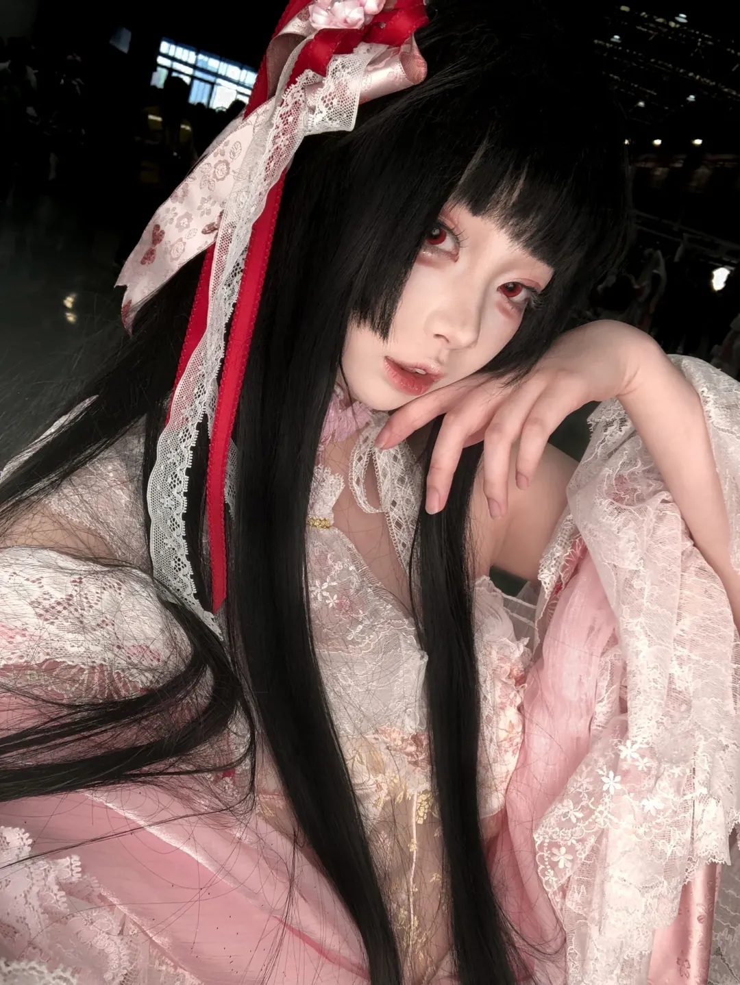 东方Project, 蓬莱山辉夜cos, 车万cos, 漫展自拍, 蕾丝服饰 - 第1张