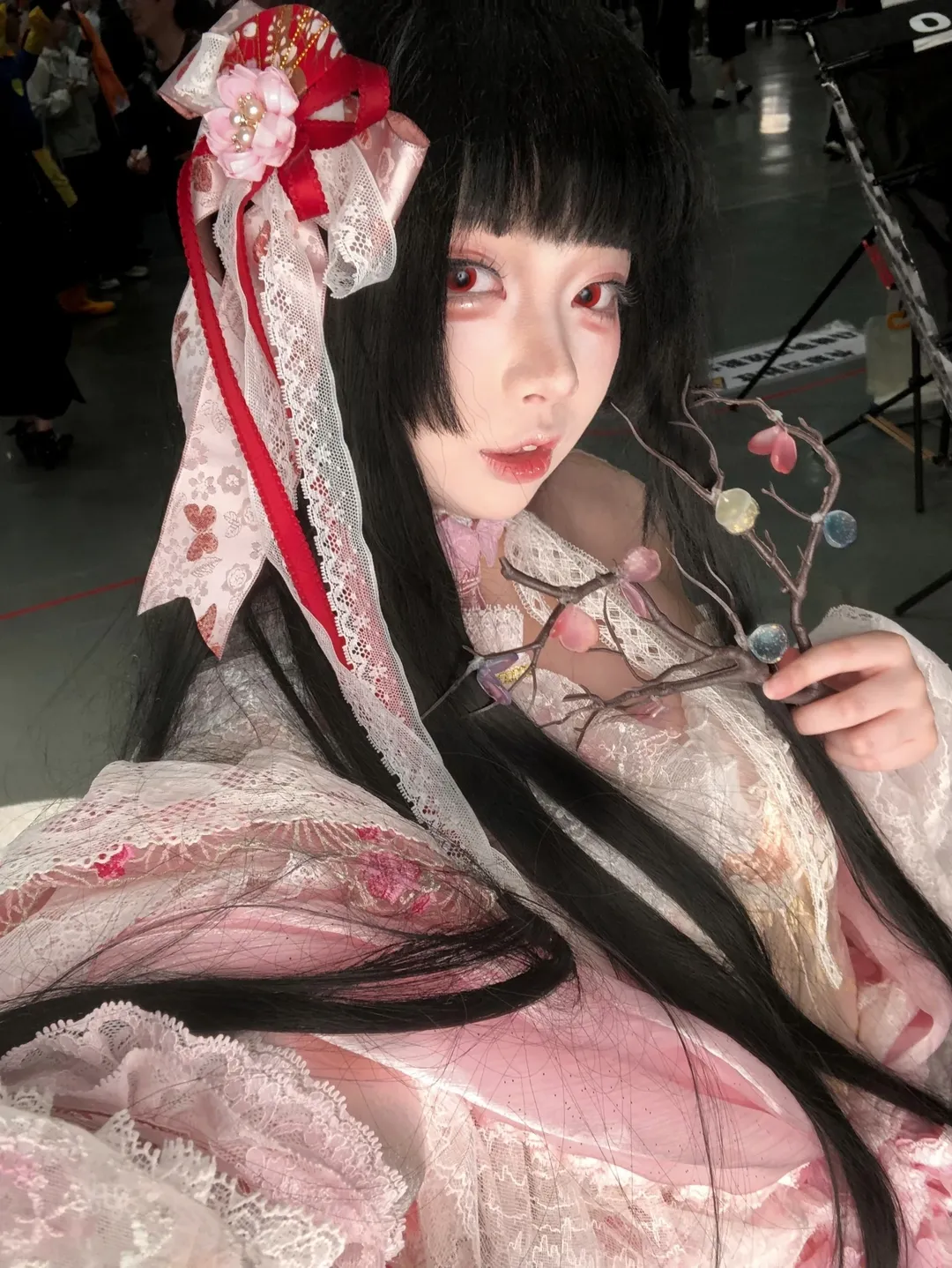 东方Project, 蓬莱山辉夜cos, 车万cos, 漫展自拍, 蕾丝服饰