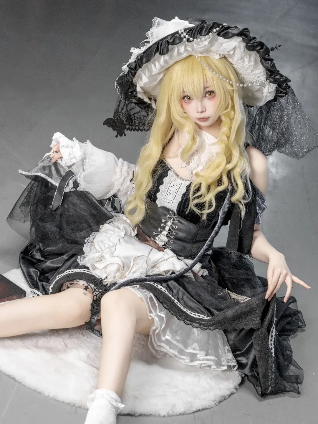 场照, 东方project, 雾雨魔理沙cos, 哥特洛丽塔, 白丝袜cos - 第1张