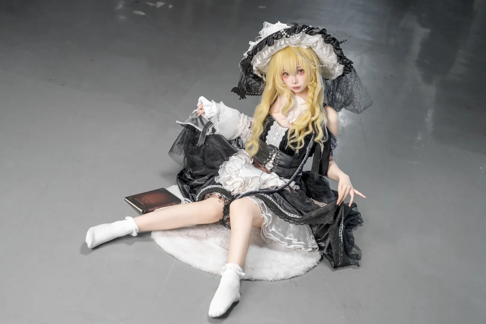 场照, 东方project, 雾雨魔理沙cos, 哥特洛丽塔, 白丝袜cos - 第2张