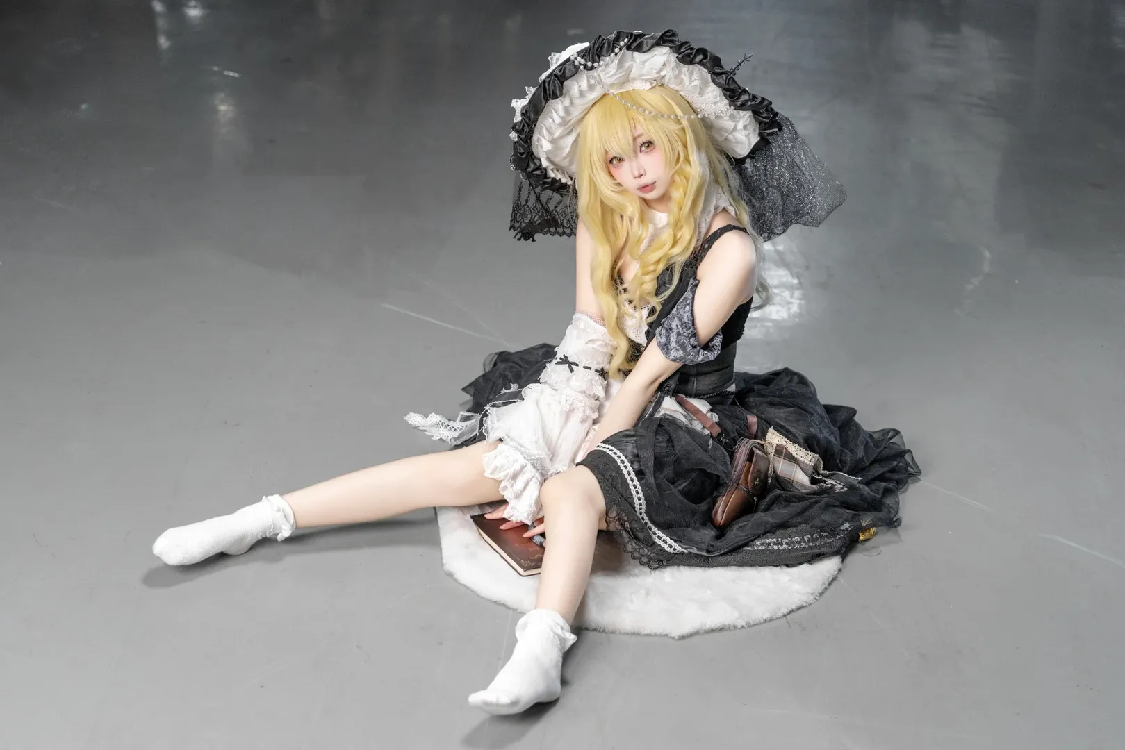 场照, 东方project, 雾雨魔理沙cos, 哥特洛丽塔, 白丝袜cos - 第3张