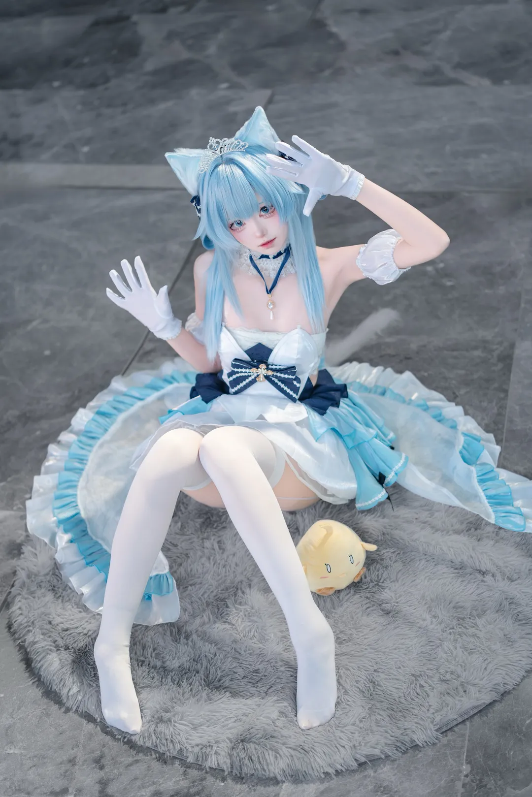 碧蓝航线, 猫耳少女, 漫展场照, 凉波cos, 白丝cos - 第2张