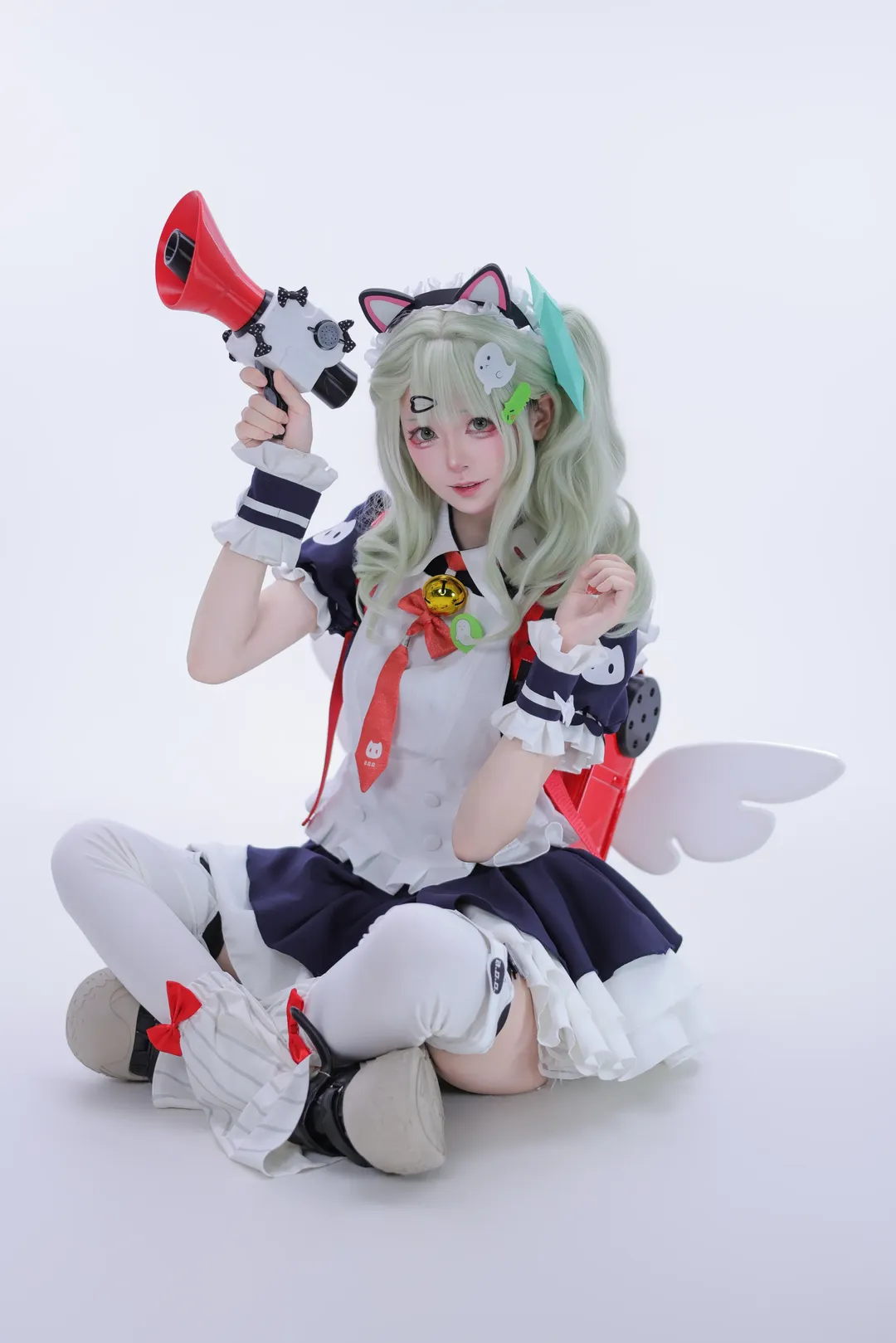 ゼンレスゾーンゼロ, コスプレ, スタジオ撮影, 千夏 コスプレ, 白ニーソコーデ - 2枚目