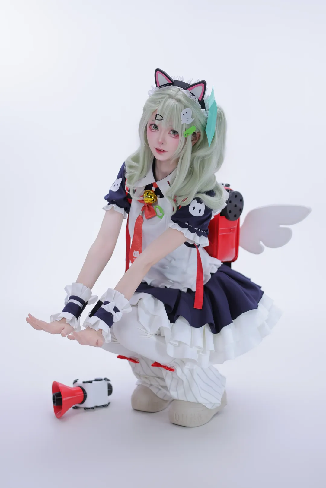 ゼンレスゾーンゼロ, コスプレ, スタジオ撮影, 千夏 コスプレ, 白ニーソコーデ - 3枚目