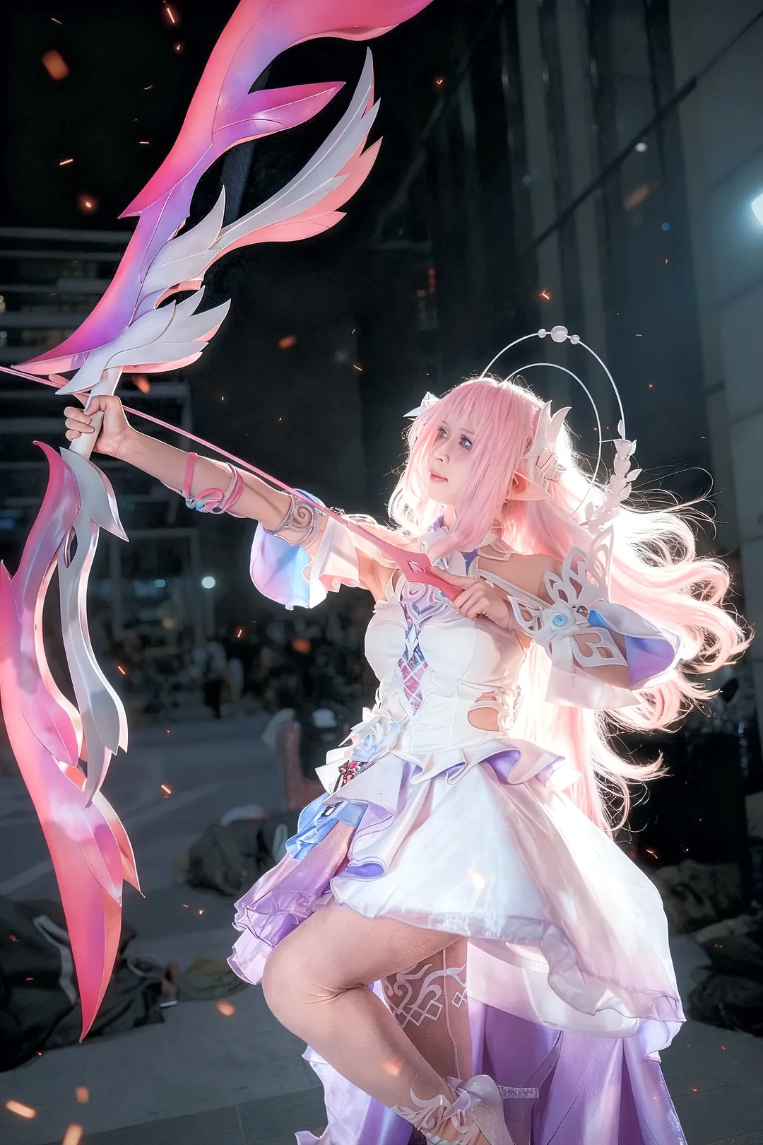 角色扮演, 昔涟cos, 崩坏星穹铁道, 二次元cosplay, 夜景摄影