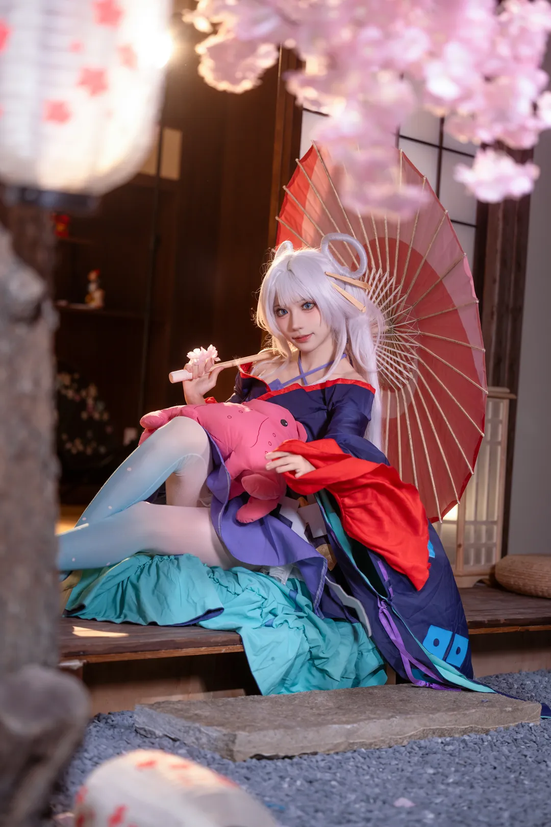 二次元, 和风, 超时空辉夜姬, 月见八千代cos, 丝袜 - 第1张