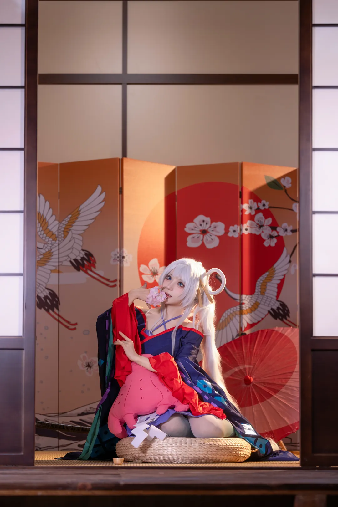 二次元, 和风, 超时空辉夜姬, 月见八千代cos, 丝袜 - 第5张