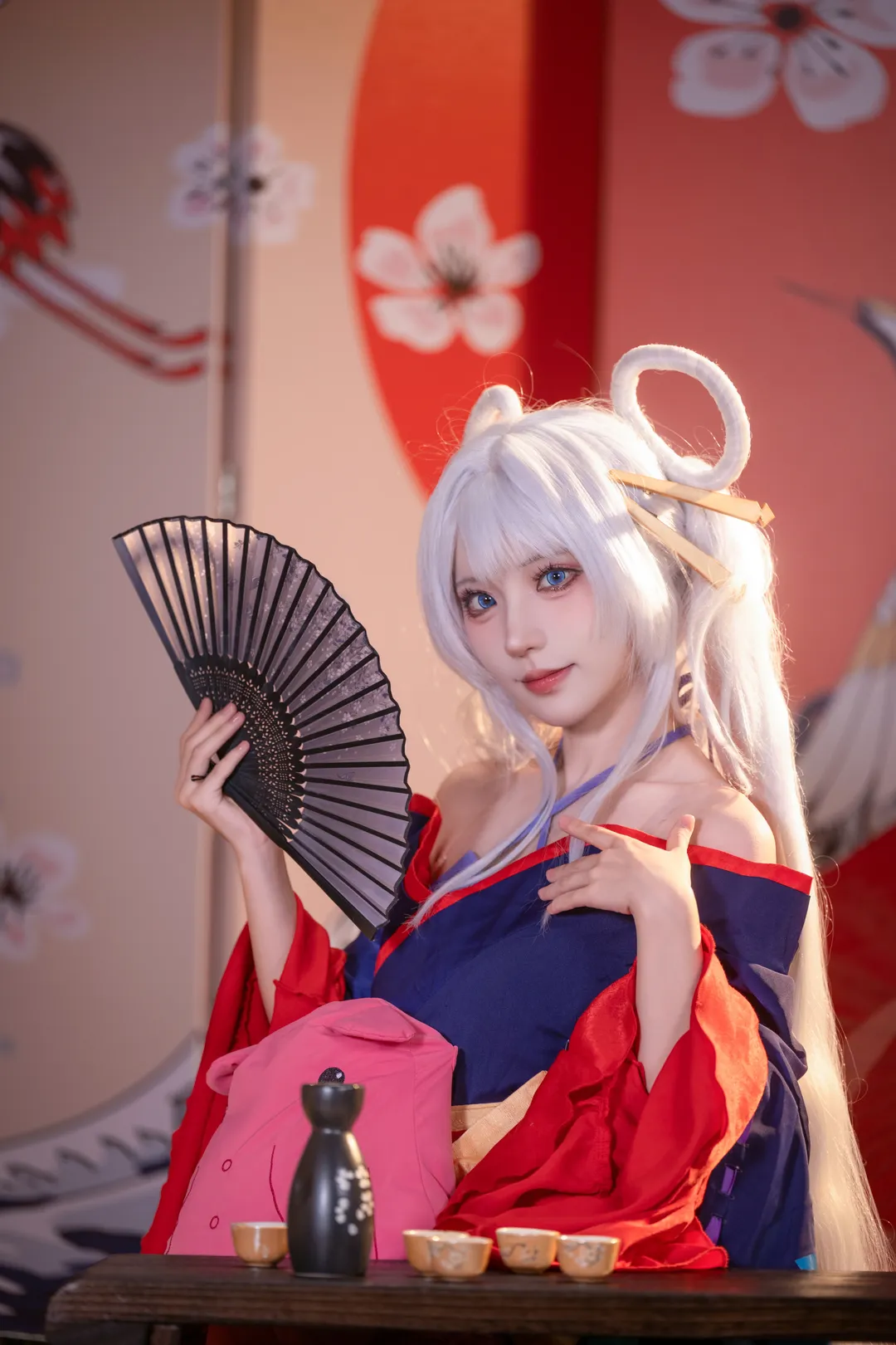 二次元, 和风, 超时空辉夜姬, 月见八千代cos, 丝袜 - 第6张
