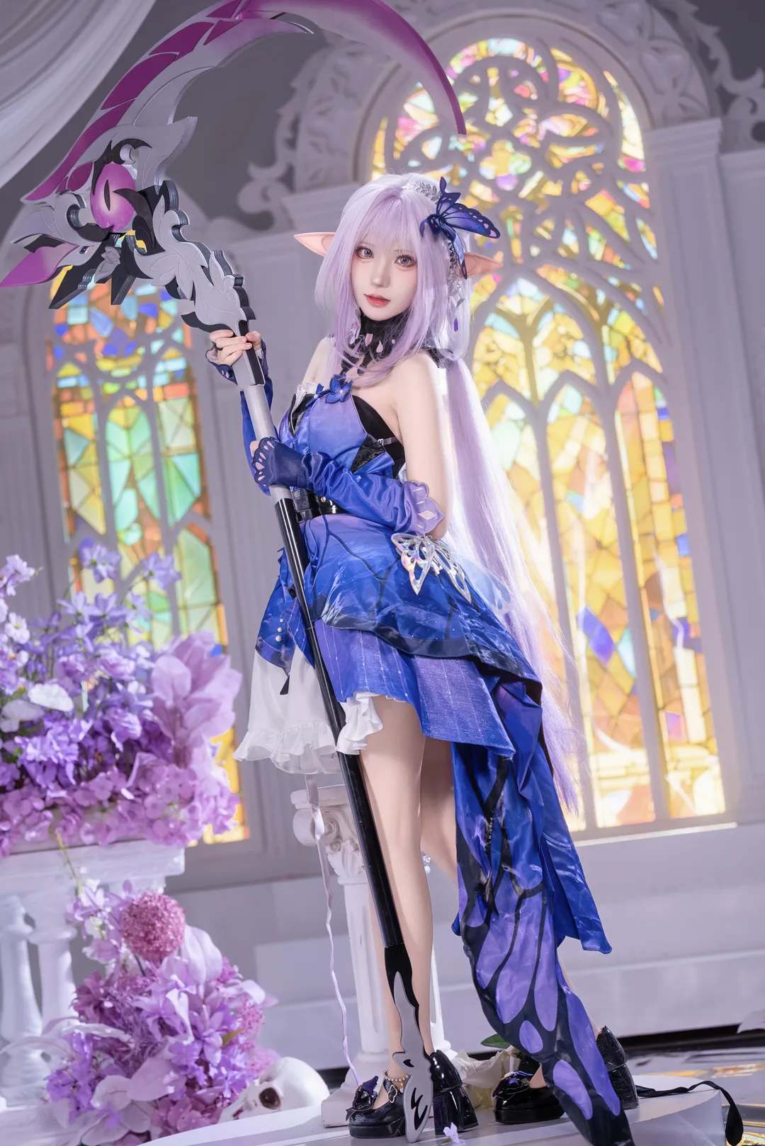 二次元摄影, 崩坏星穹铁道, 遐蝶cos, cosplay正片, 精灵耳 - 第3张