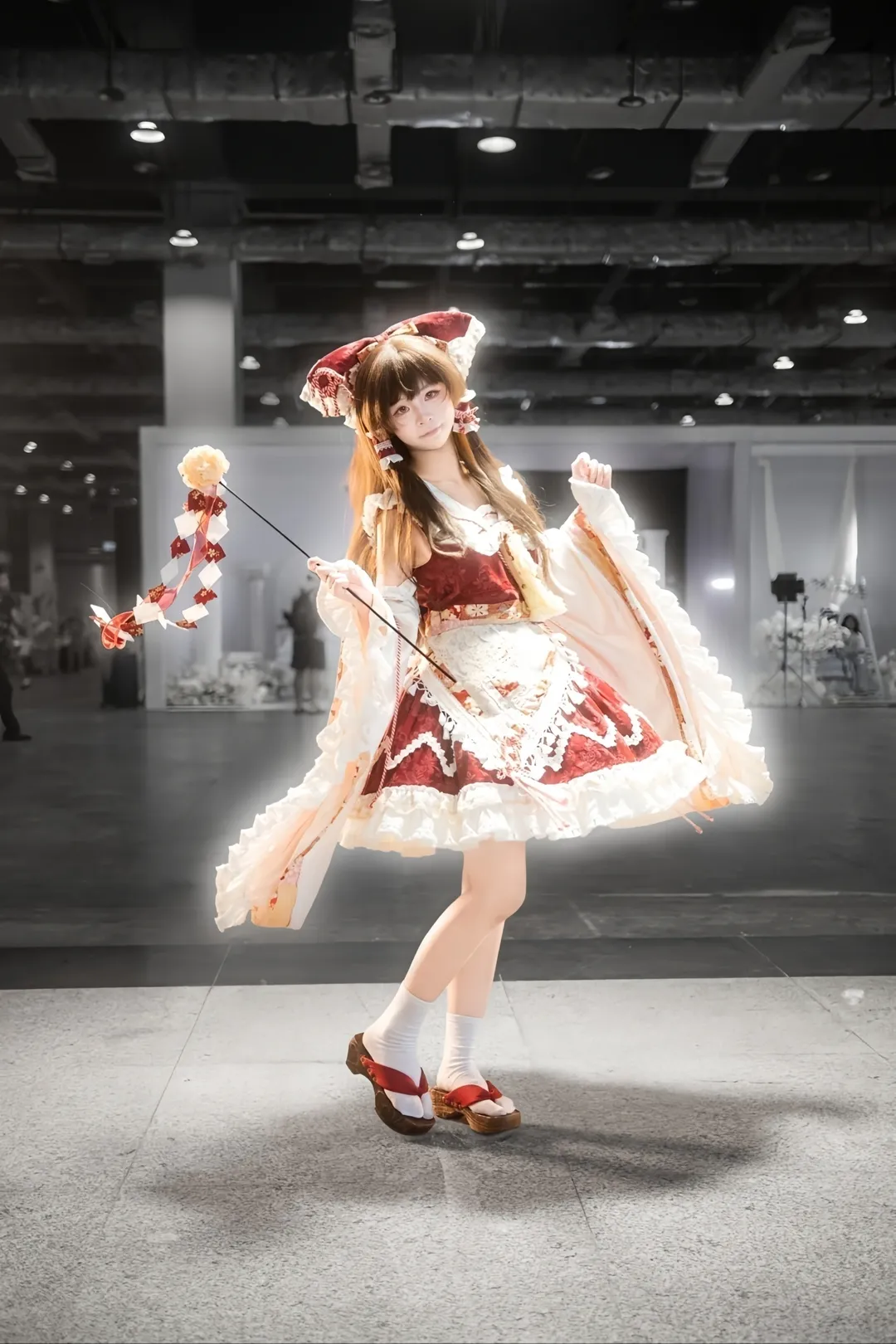 博丽灵梦cos, 东方project, 漫展场照, 二次元cosplay, 博丽日 - 第2张
