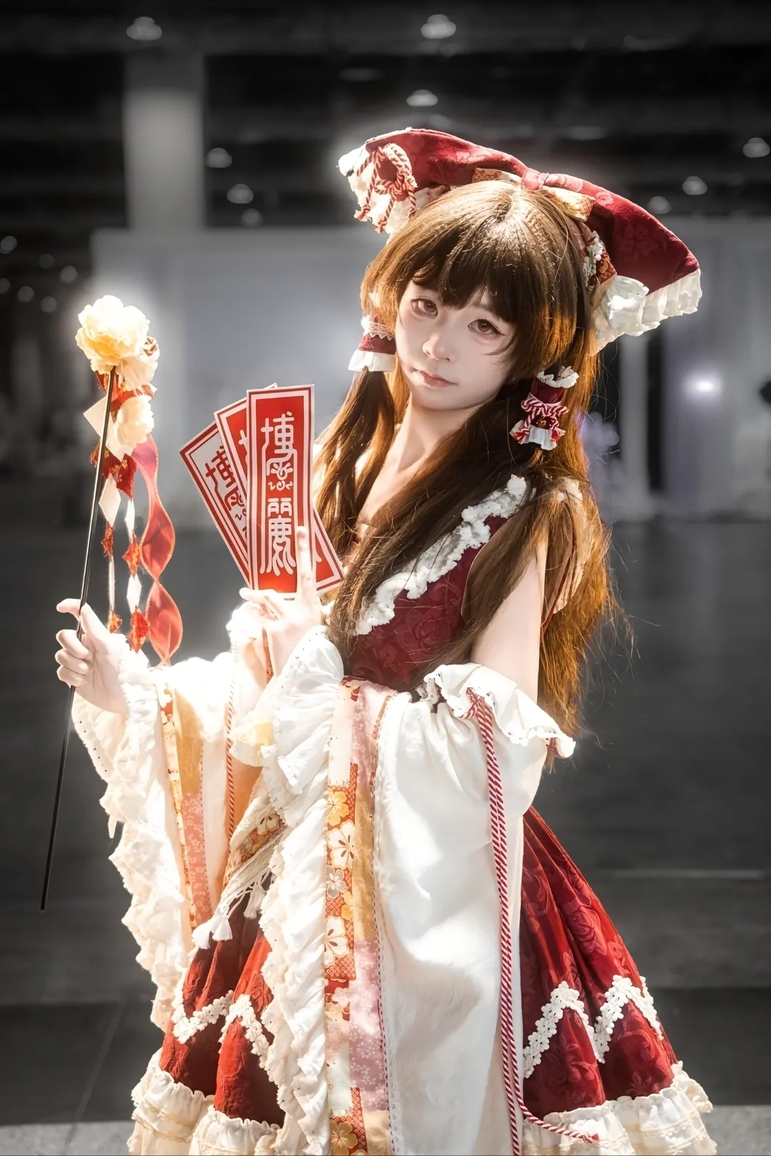 博丽灵梦cos, 东方project, 漫展场照, 二次元cosplay, 博丽日 - 第4张
