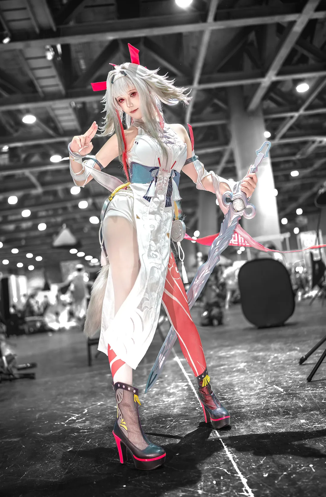 Ye Shunguang Cosplay, Zenless Zone Zero, cosplay, Convention photography, Stockings