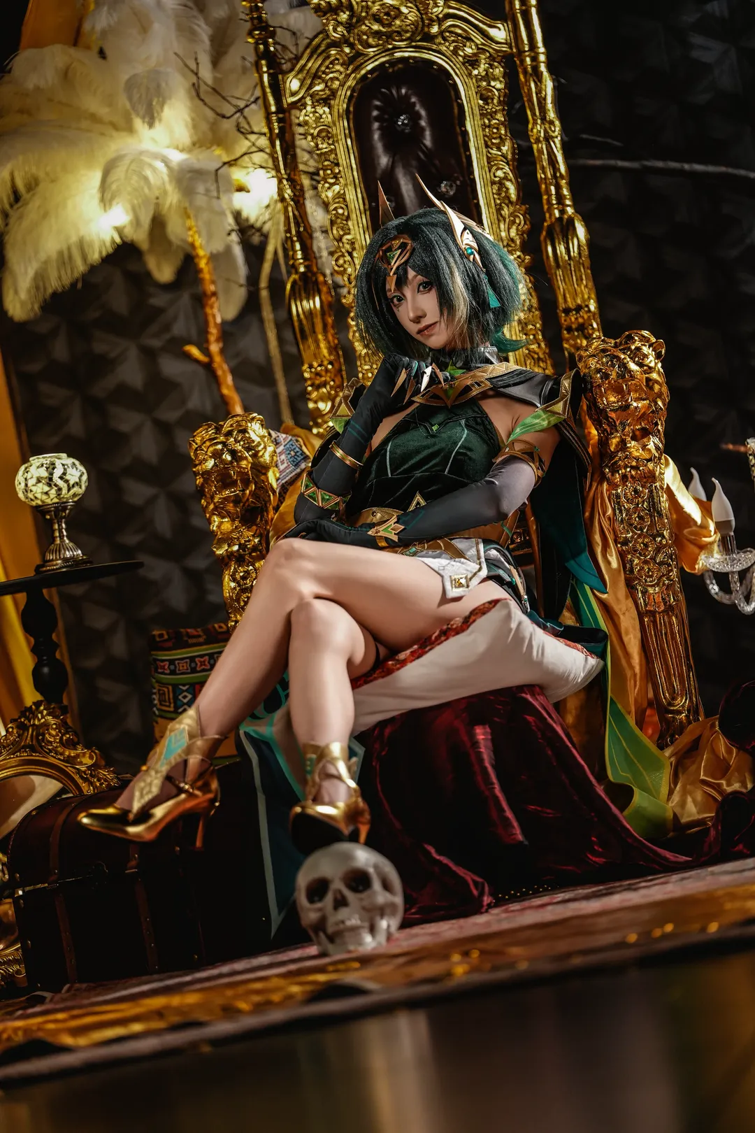 原神, 奈芙爾cos, cosplay攝影, 遊戲角色扮演, 暗黑華麗風