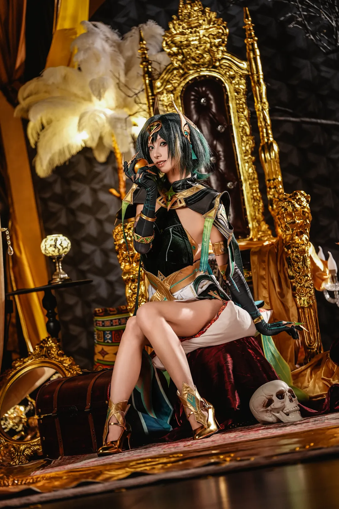 Genshin Impact, Nefer cosplay, Cosplay photography, Role-playing game, Dark gothic style - Image 4