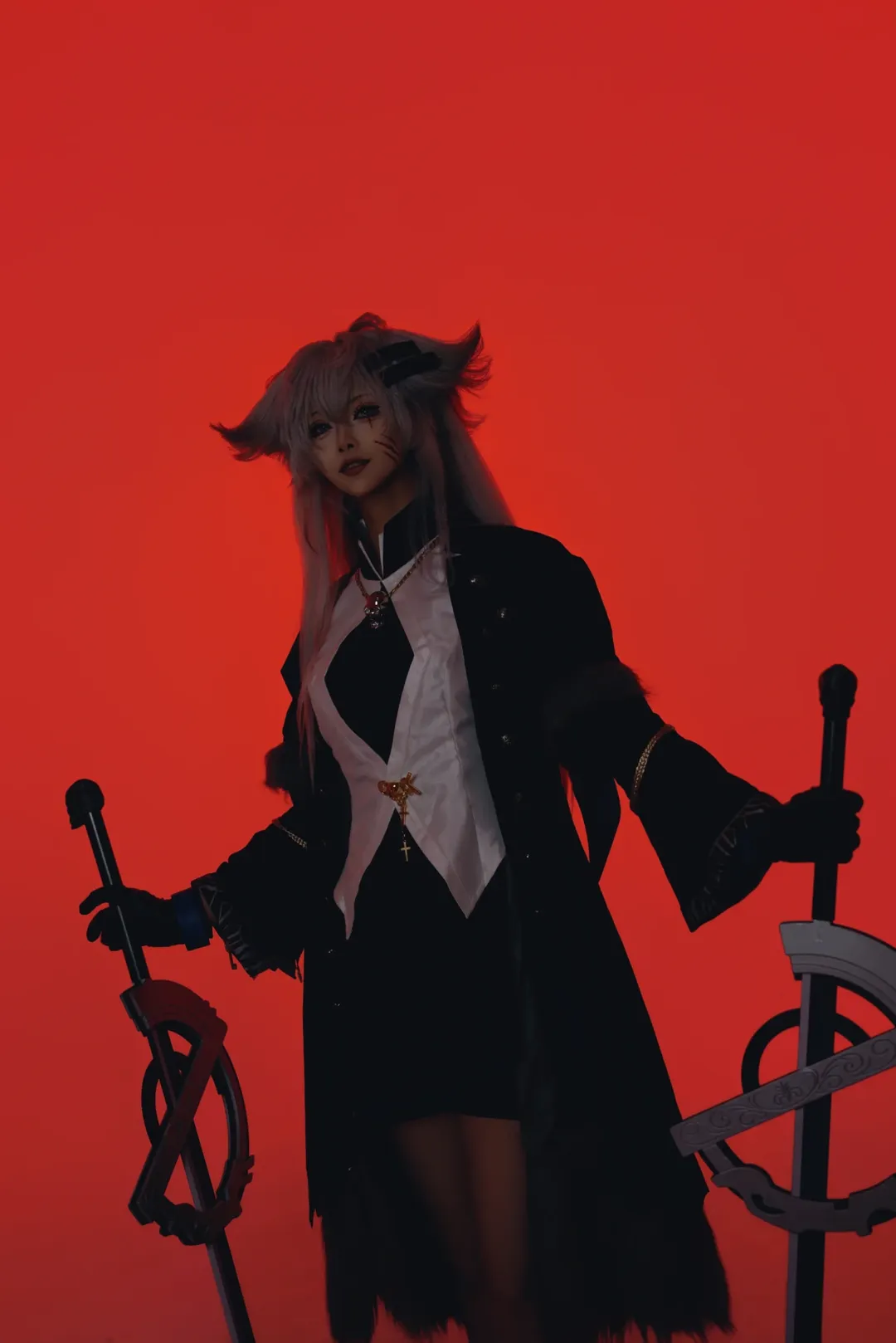 cosplay, 明日方舟, 拉普兰德cos, 红棚摄影, 高跟长筒靴
