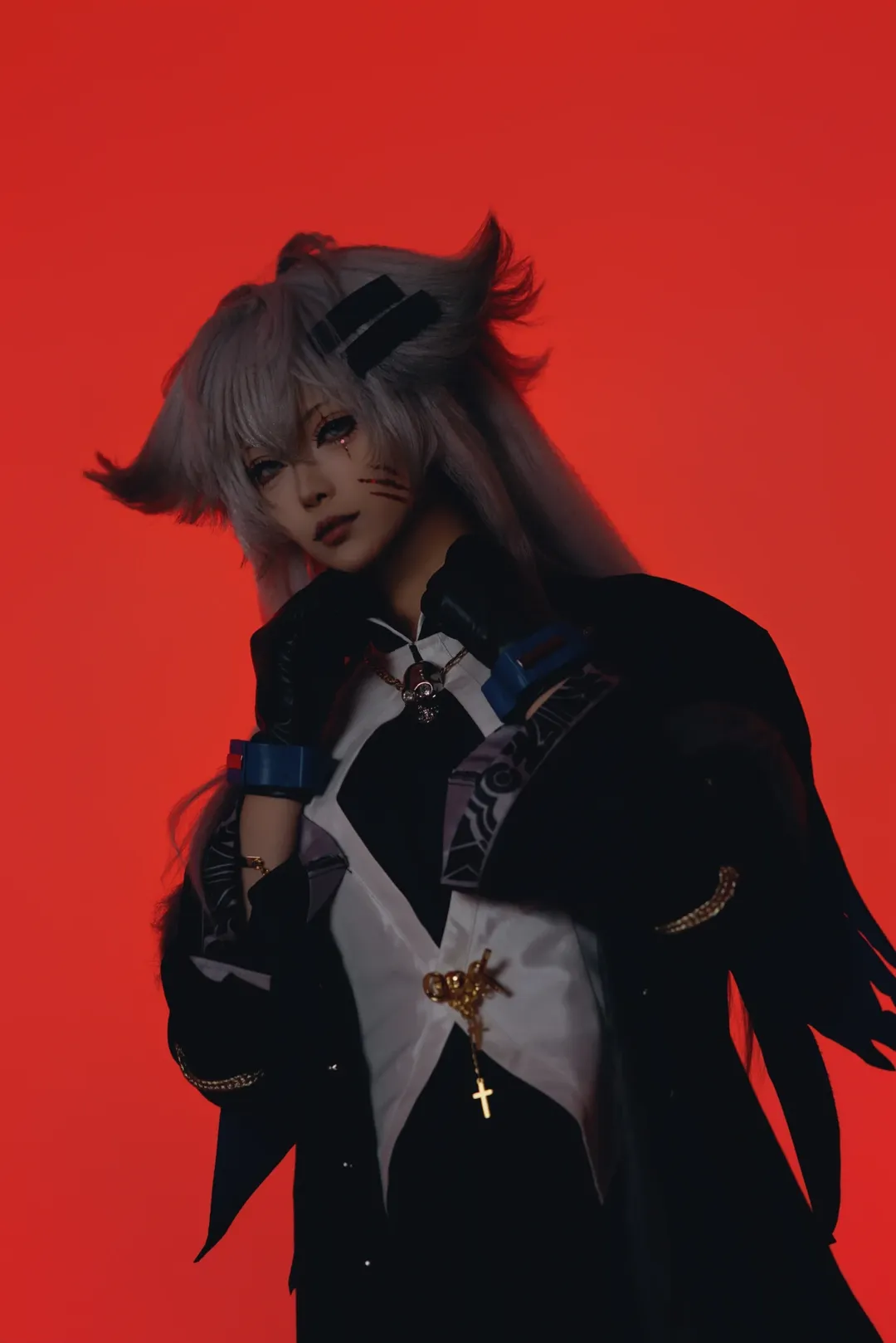 cosplay, 明日方舟, 拉普兰德cos, 红棚摄影, 高跟长筒靴 - 第4张