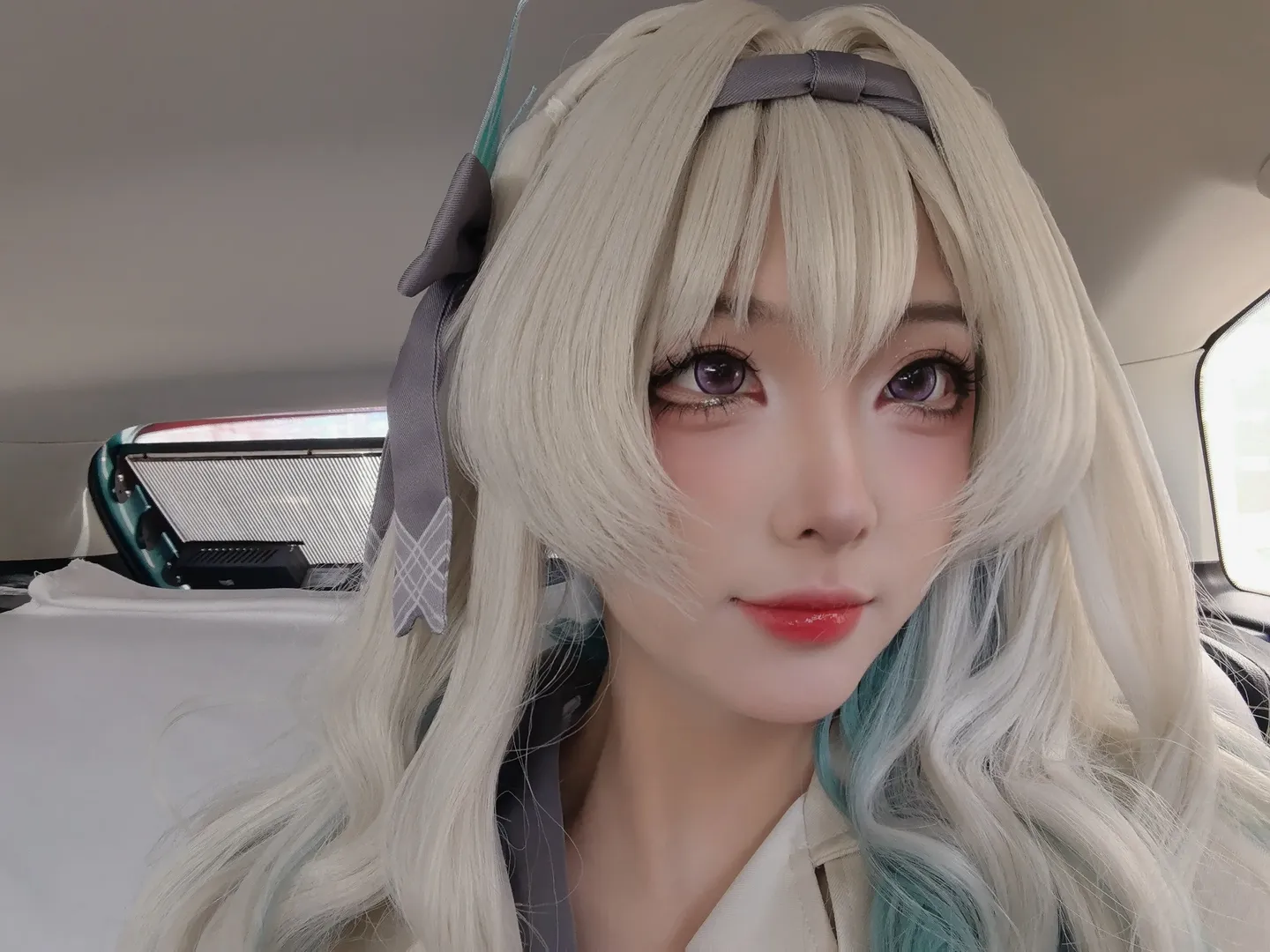 Honkai: Star Rail, Firefly cosplay, JK uniform, Wig styling, Casual cosplay