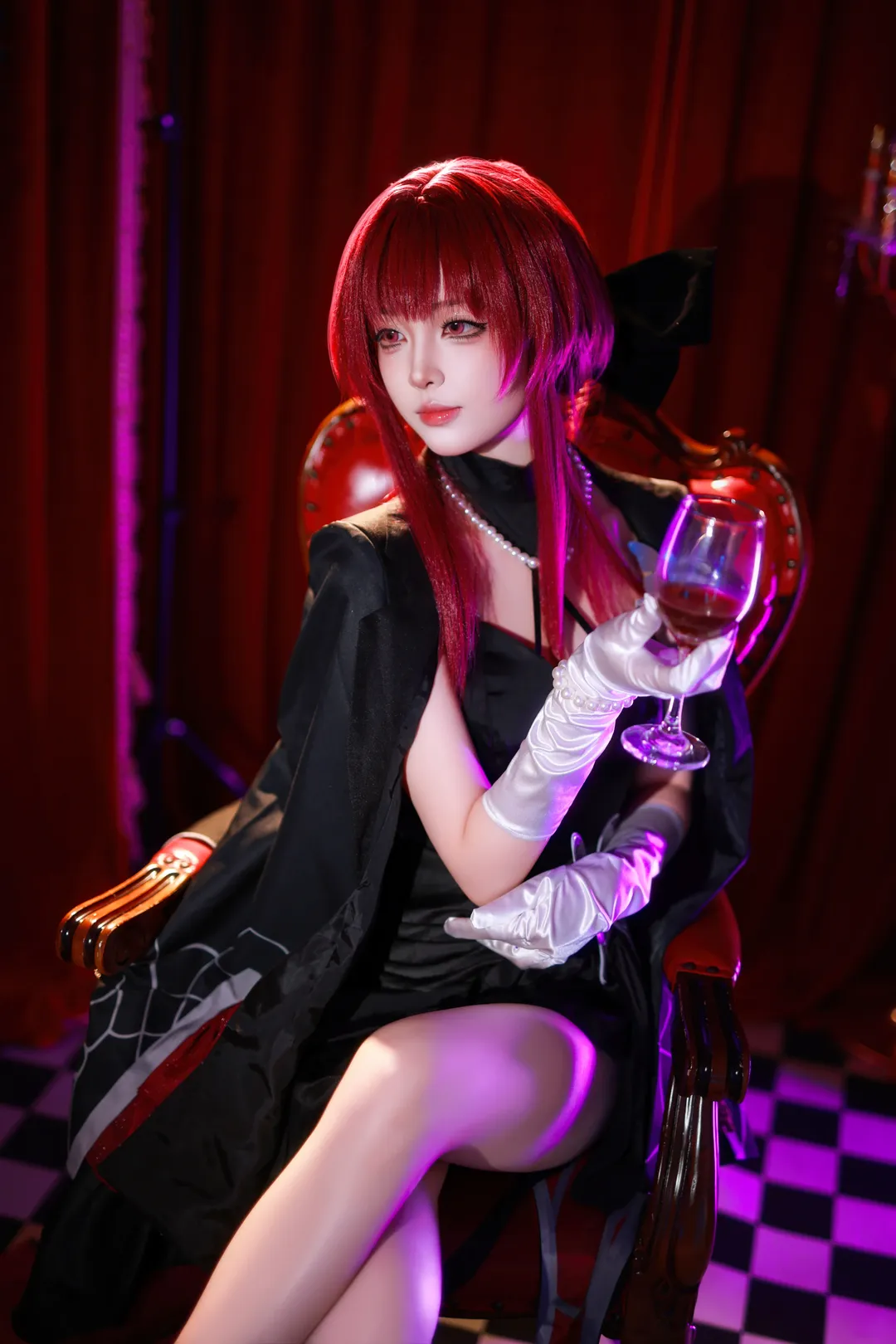 cosplay, 崩坏星穹铁道, 卡芙卡cos, 卡芙卡礼服, 酒会