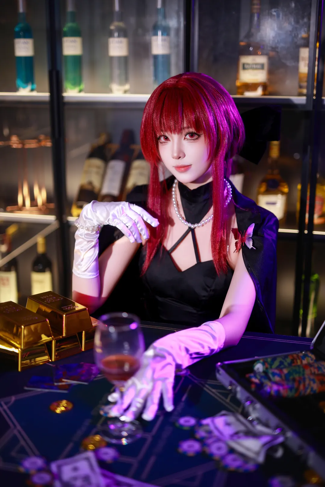 cosplay, 崩坏星穹铁道, 卡芙卡cos, 卡芙卡礼服, 酒会 - 第6张
