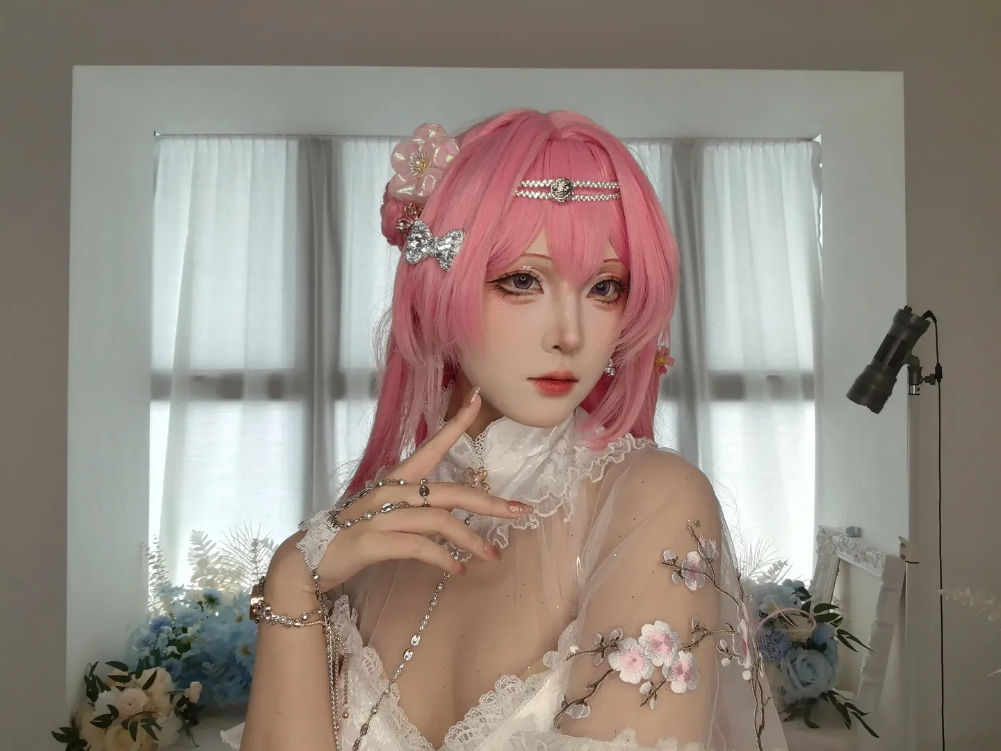 Cosplay, 旗袍, 胜利女神, 桃乐丝cos, 白丝cos - 第4张