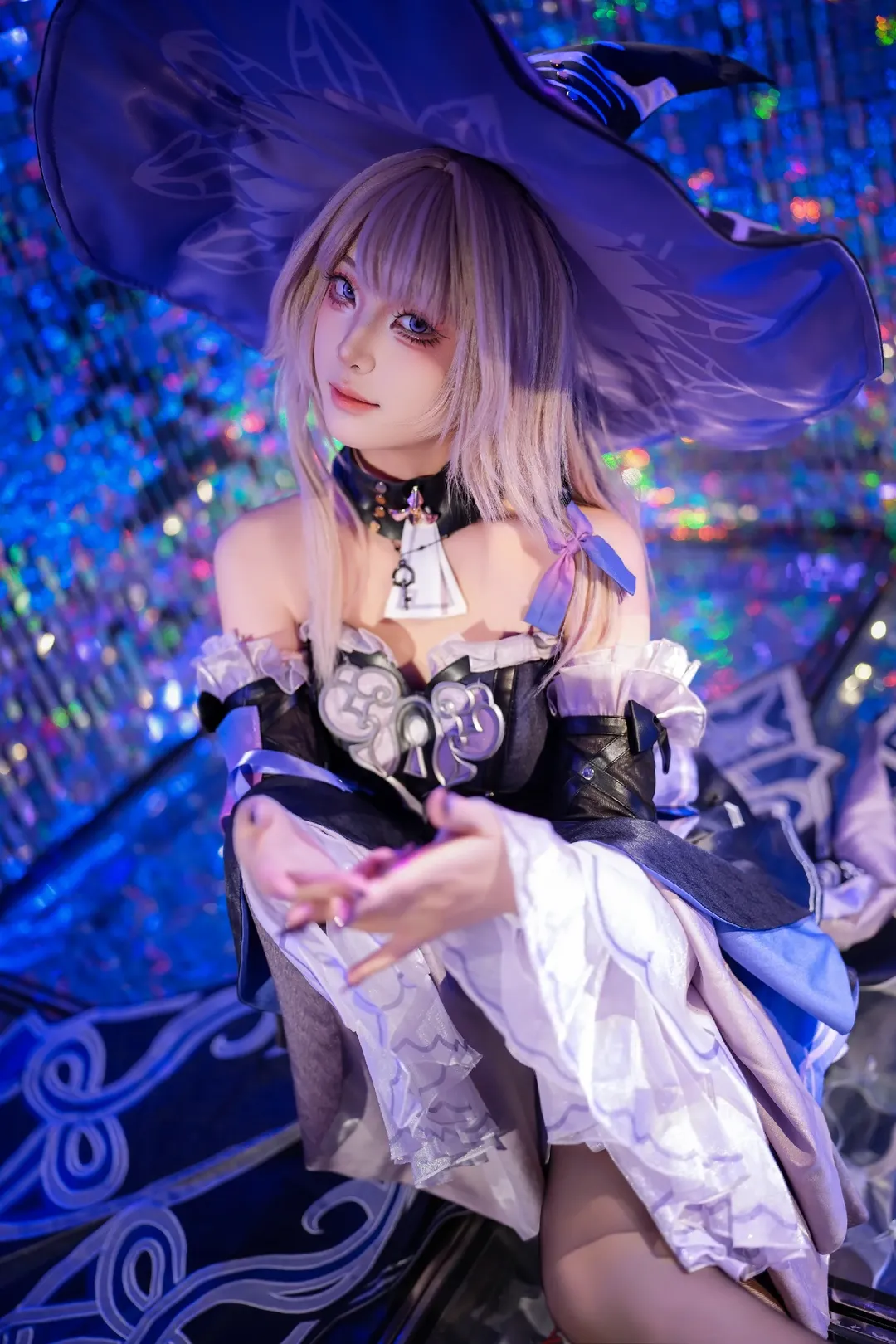崩坏星穹铁道, 大黑塔cos, cosplay摄影, 黑丝穿搭, 魔女造型