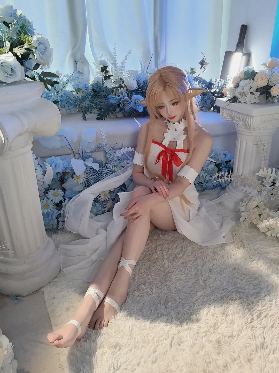 コスプレ, アスナ コスプレ, ソードアート・オンライン, エルフ耳, 妖精女王