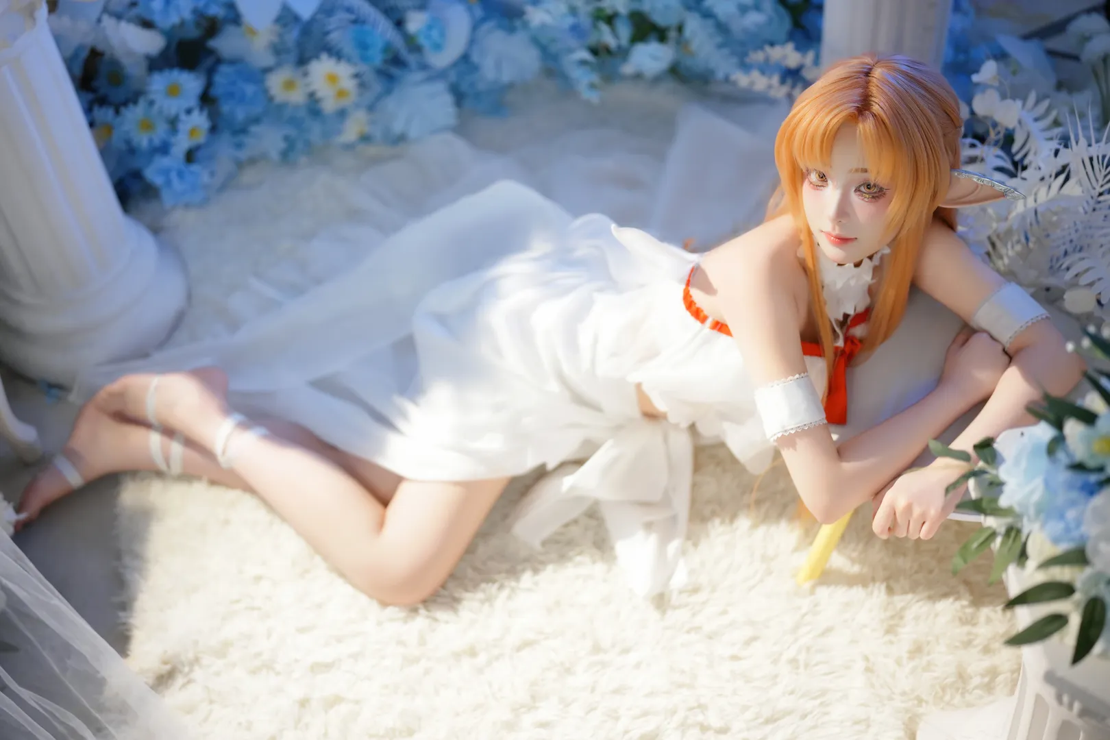 cos正片, 亚丝娜cos, 刀剑神域, 精灵cosplay, 妖精王妃 - 第2张