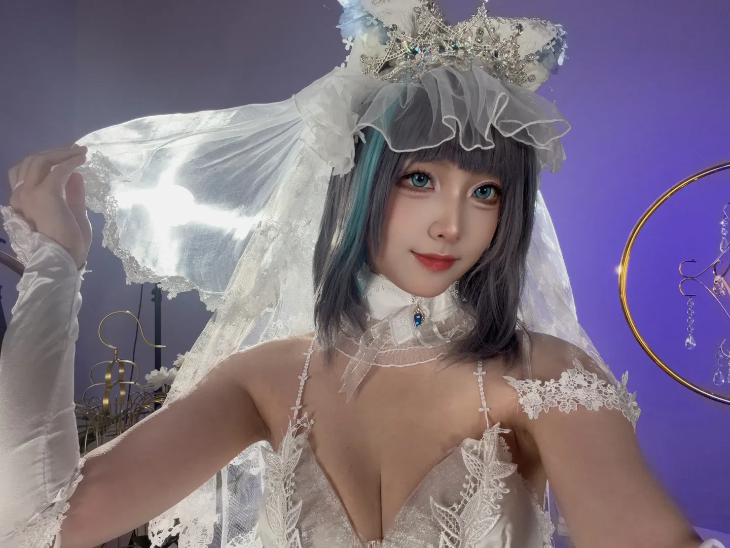 柴郡cos, 碧蓝航线, Cosplay摄影, 碧蓝航线cos, 誓约花嫁cos - 第2张