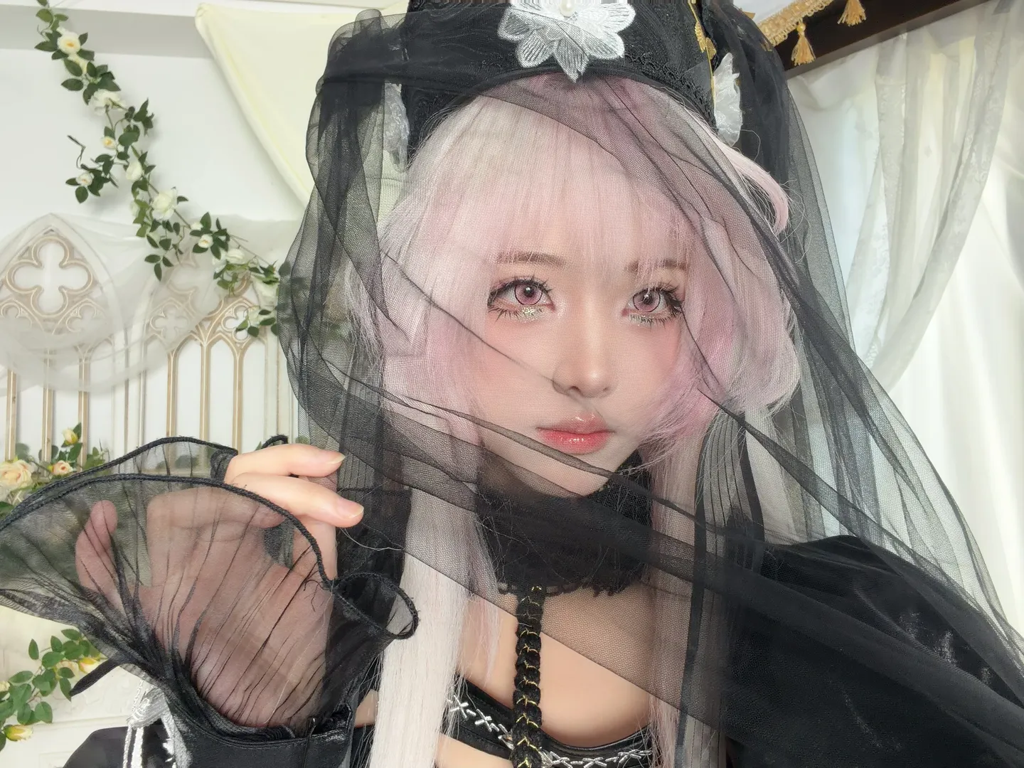 cosplay, Anime-style photography, Arknights, Theresa Cosplay, Gothic style outfit - Image 1