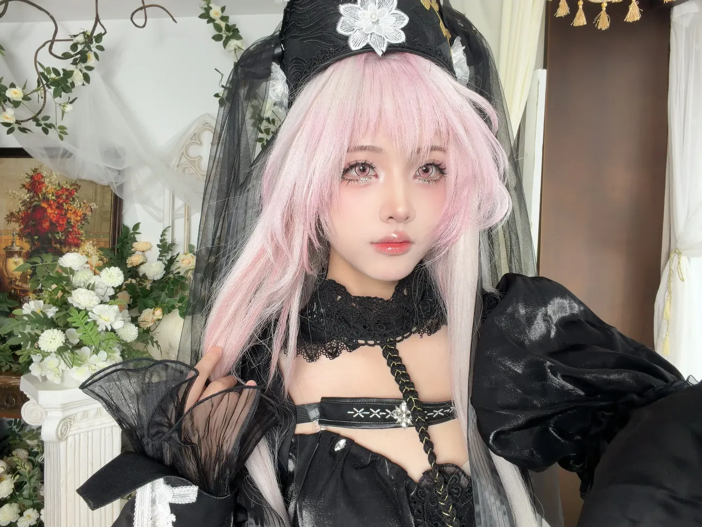 cosplay, Anime-style photography, Arknights, Theresa Cosplay, Gothic style outfit