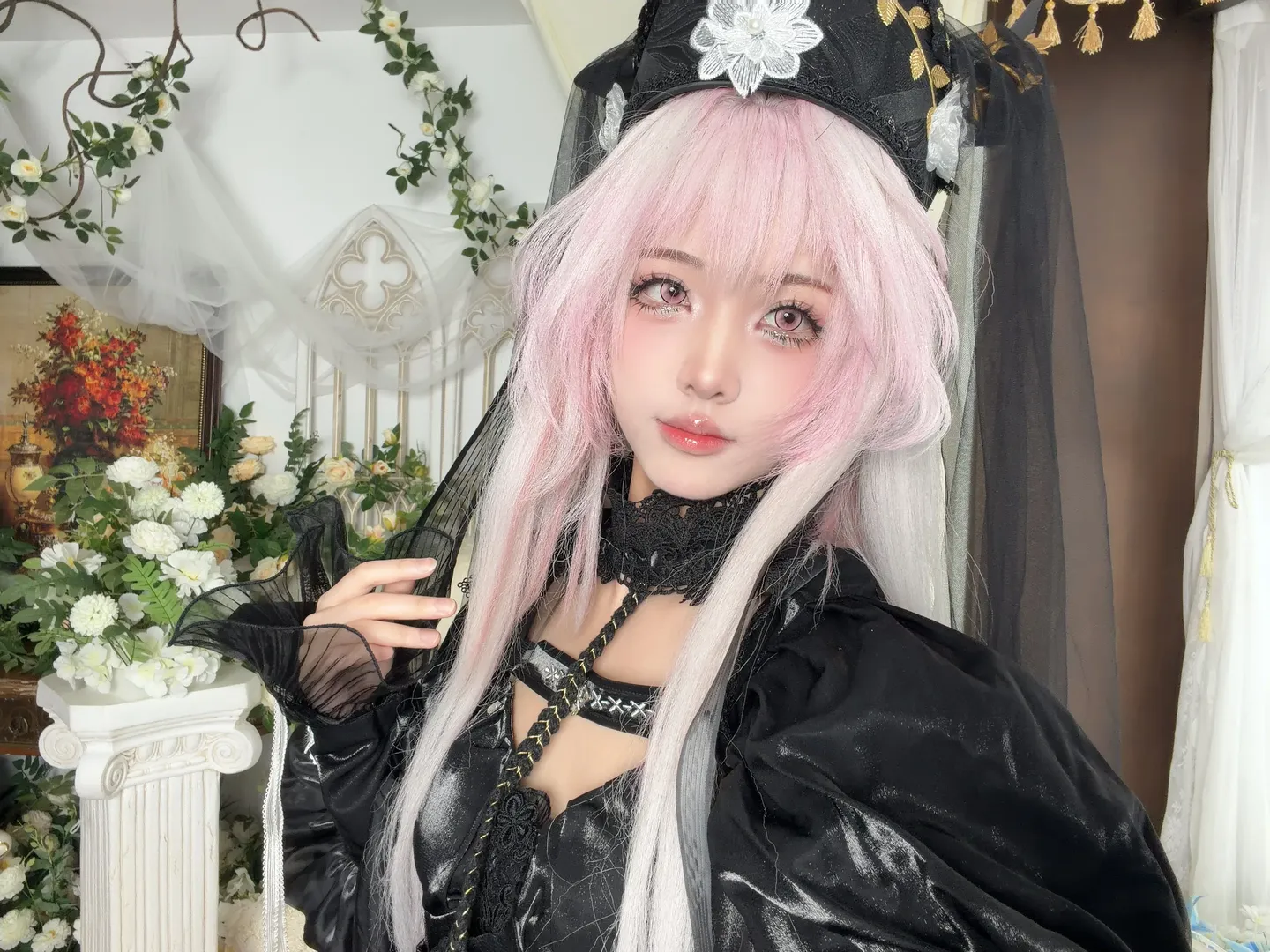 cosplay, Anime-style photography, Arknights, Theresa Cosplay, Gothic style outfit - Image 3