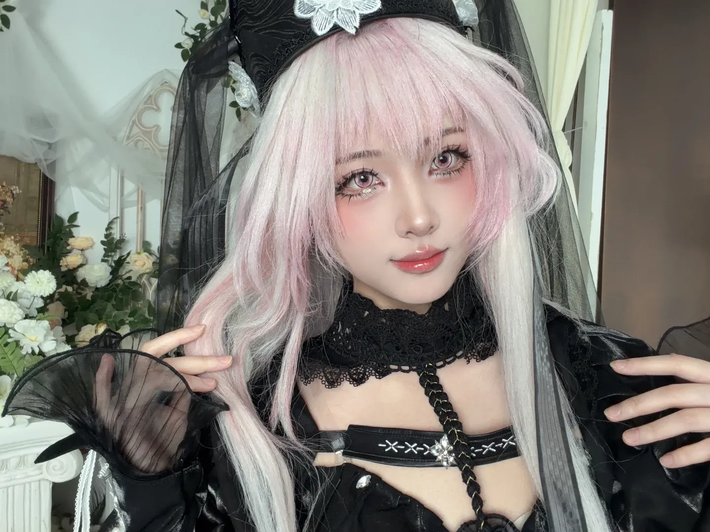 cosplay, Anime-style photography, Arknights, Theresa Cosplay, Gothic style outfit - Image 4