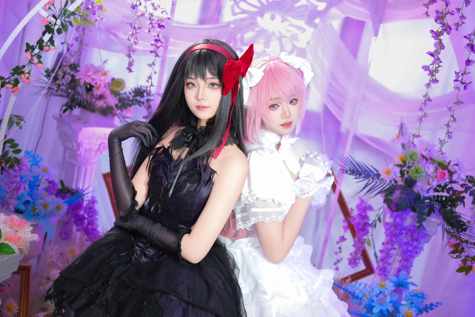 鹿目圓cos, 魔法少女小圓, 曉美焰cos, 圓焰, 黑色網襪 - 第6張