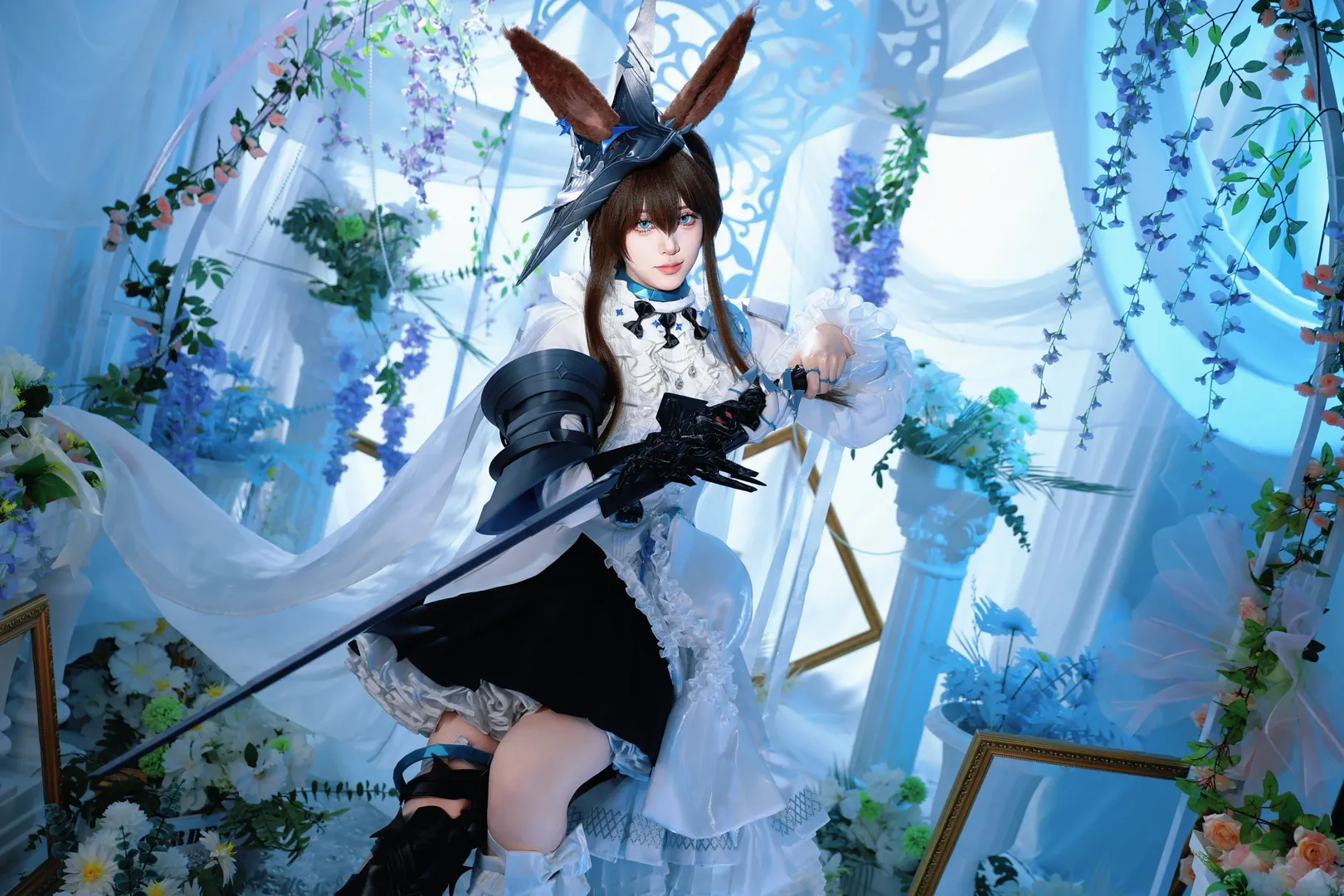 二次元, コスプレ, アークナイツ, アーミヤ コスプレ, うさちゃん - 3枚目