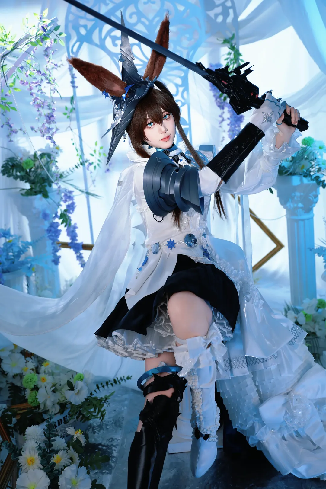 二次元, コスプレ, アークナイツ, アーミヤ コスプレ, うさちゃん - 4枚目