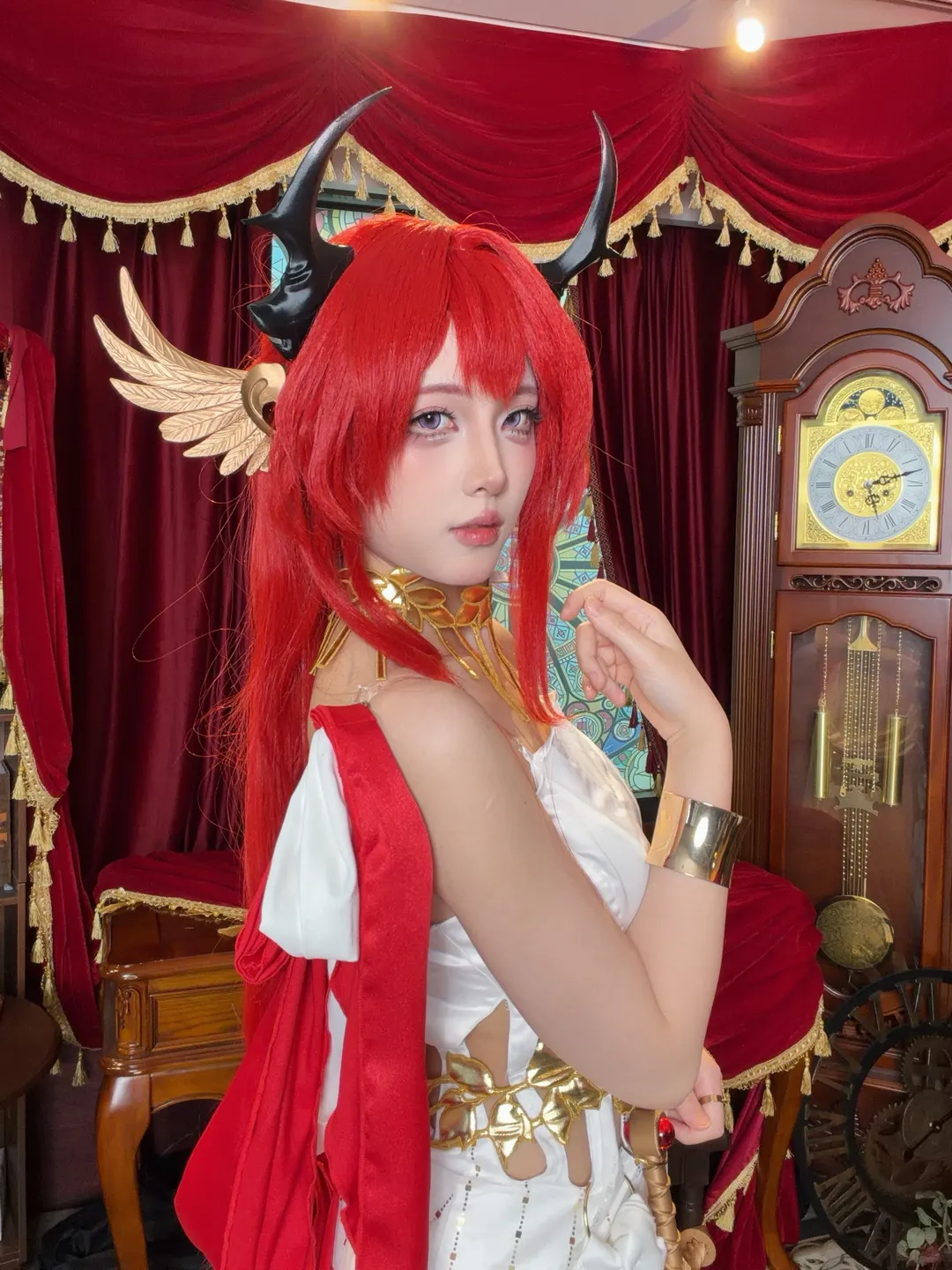 cosplay, 明日方舟, 史尔特尔cos, 音律联觉, 红发自拍 - 第3张