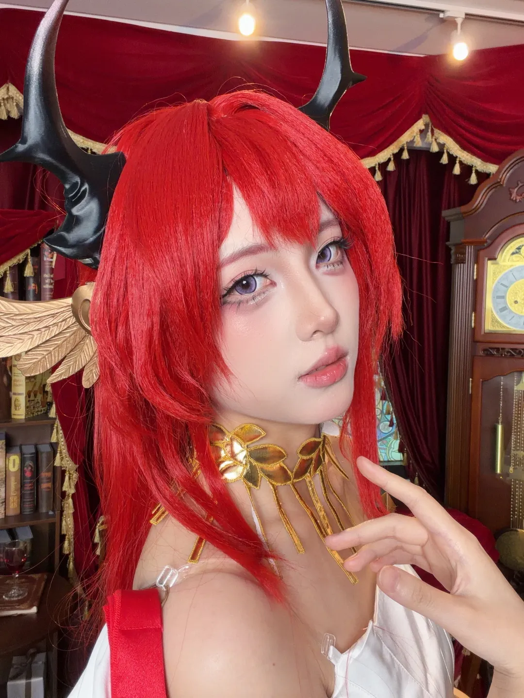 cosplay, 明日方舟, 史尔特尔cos, 音律联觉, 红发自拍 - 第4张