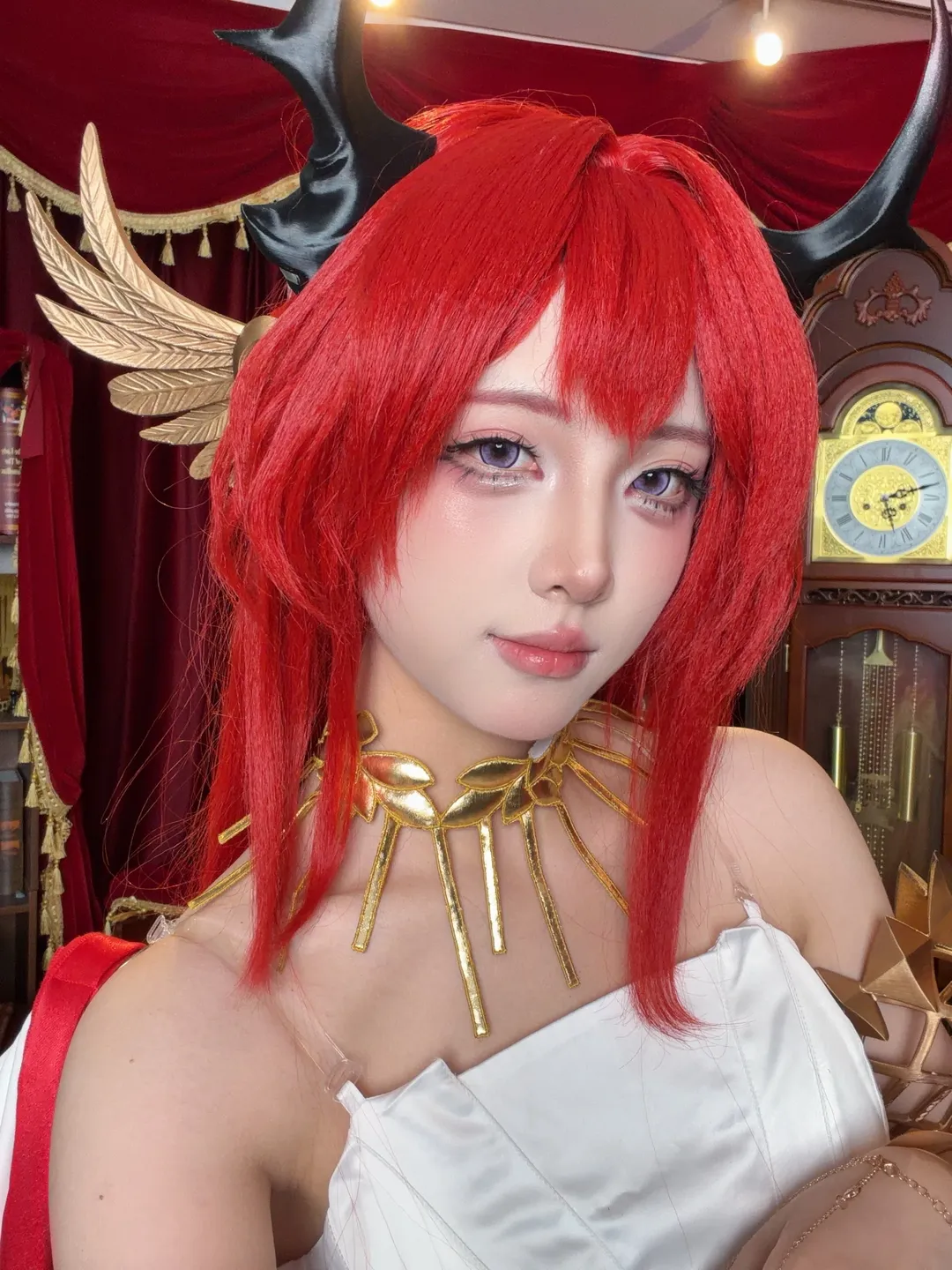 cosplay, 明日方舟, 史尔特尔cos, 音律联觉, 红发自拍 - 第5张